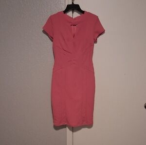 Bisou Bisou Pink Cap Sleeve Mini Dress